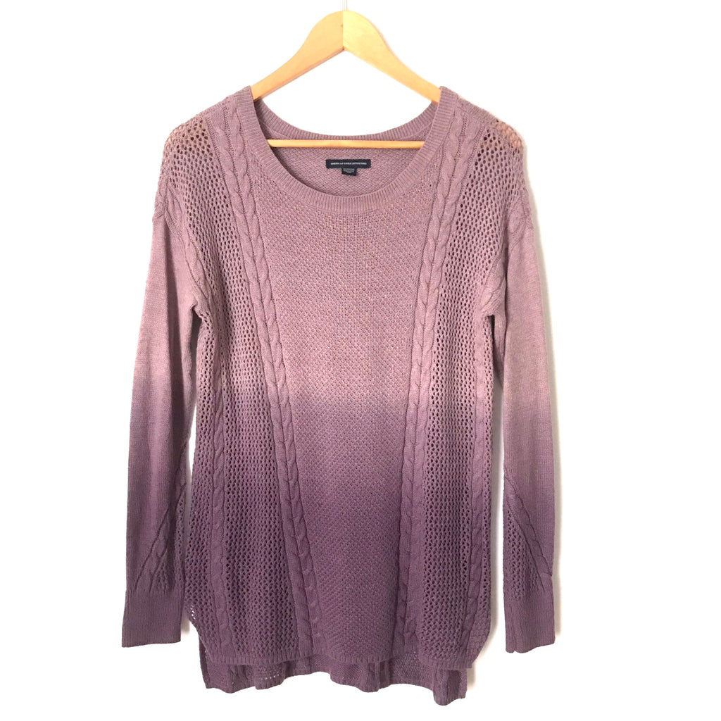 american eagle purple sweater