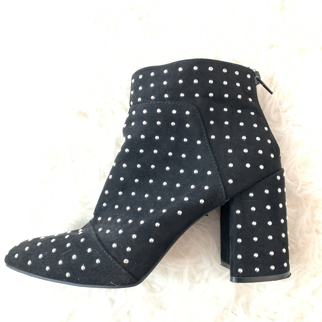 qupid black studded booties