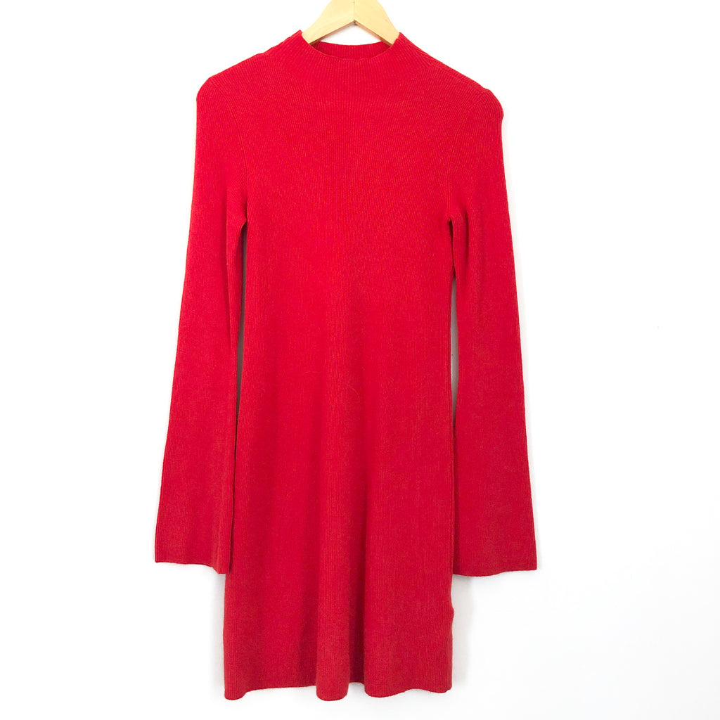 express red sweater dress