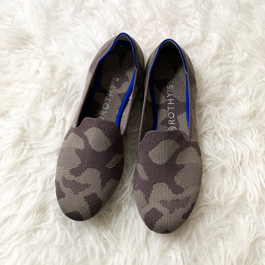 rothy camo loafer