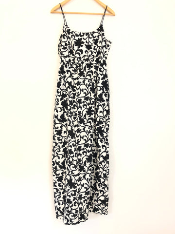 j crew black and white dress