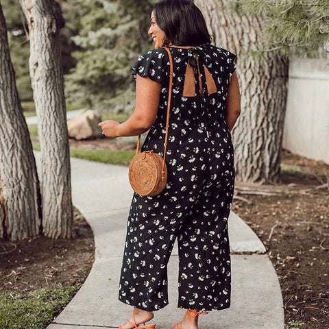 loft black floral jumpsuit