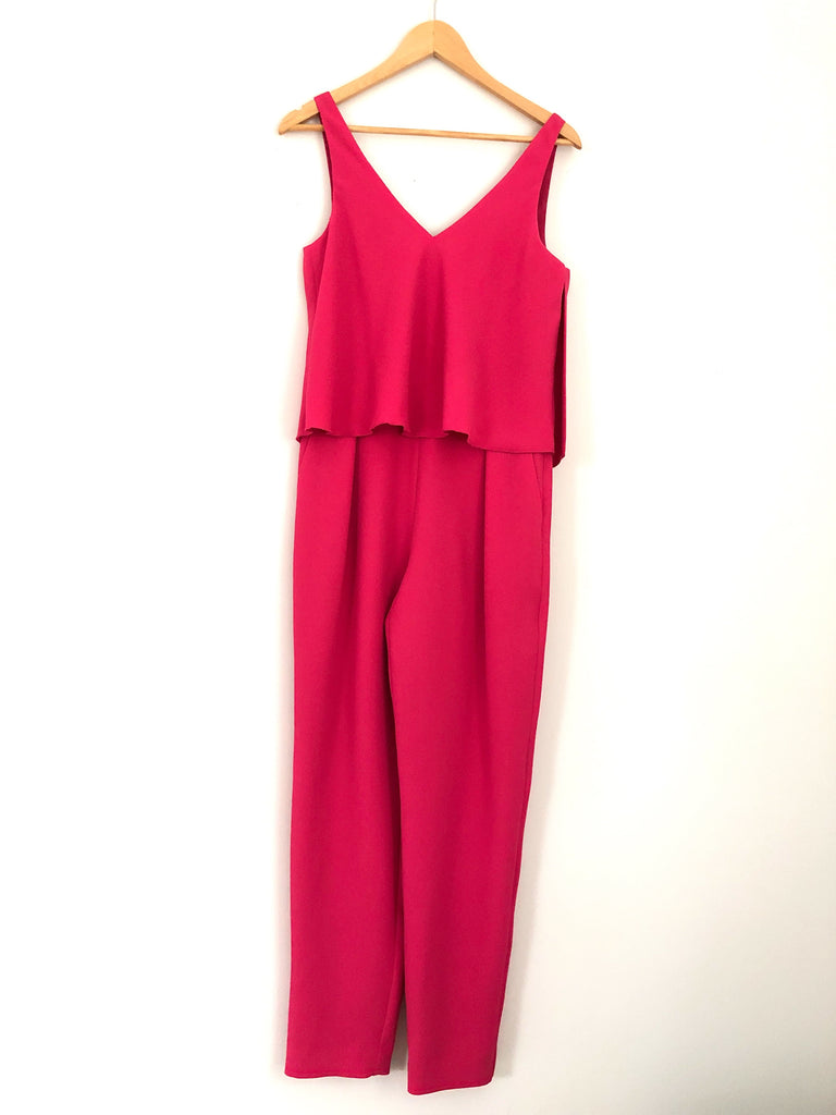 trina turk hot pink jumpsuit