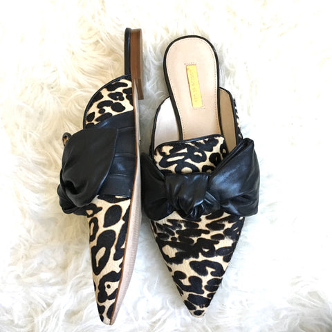 Louise et Cie Leopard Mules with 