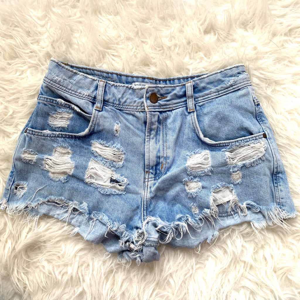 size 2 denim shorts