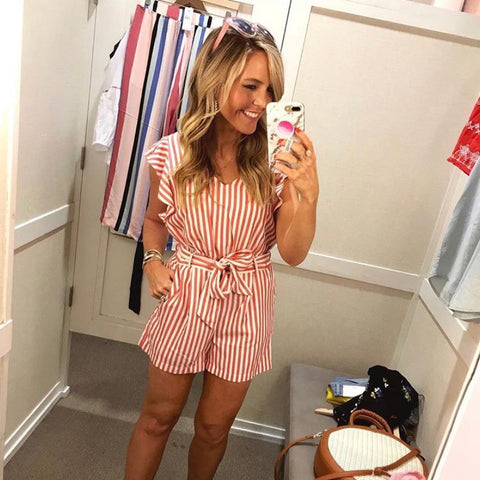 loft striped romper