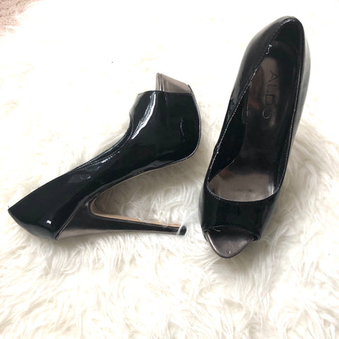 aldo patent leather heels