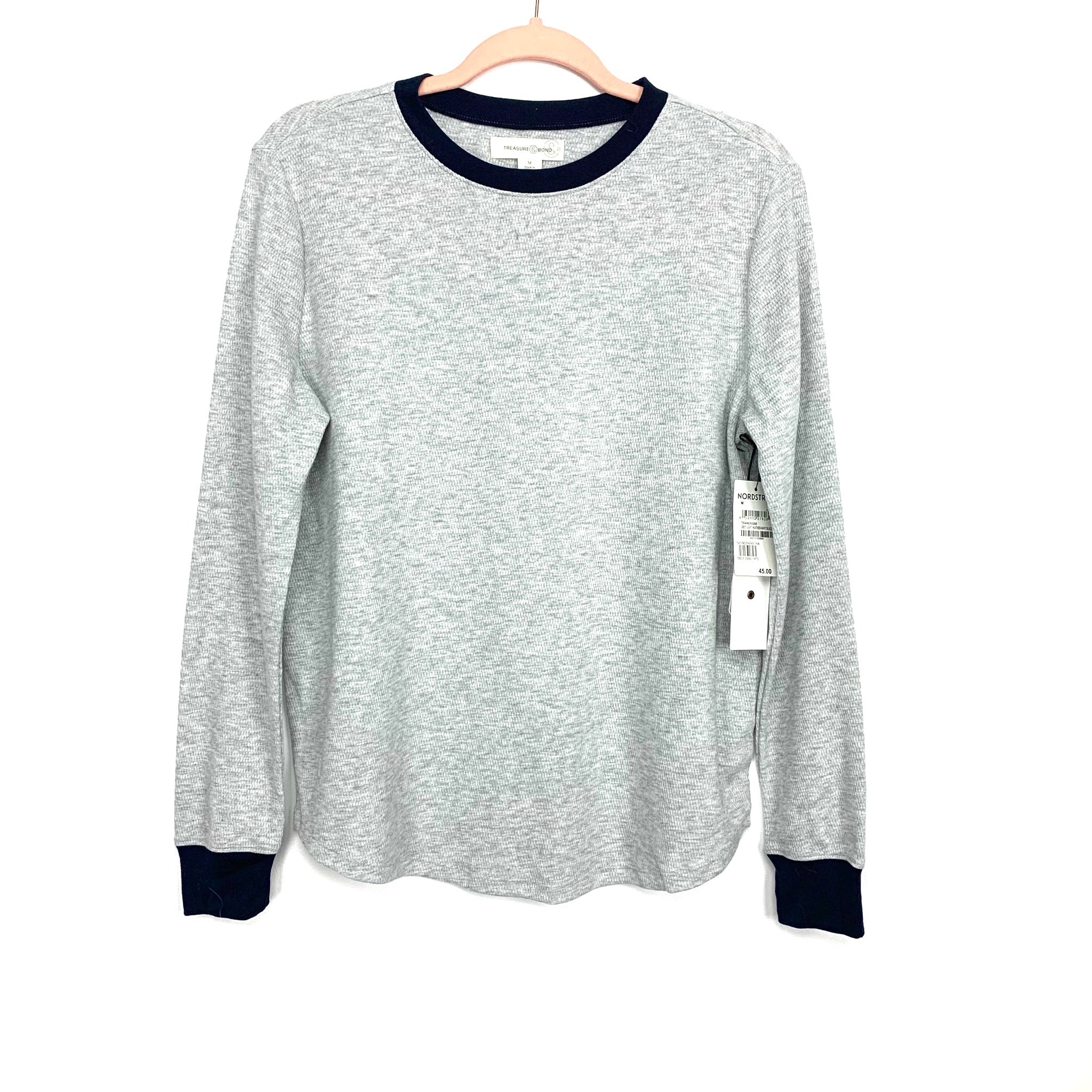 Treasure & Bond Grey and Navy Thermal NWT- Size M
