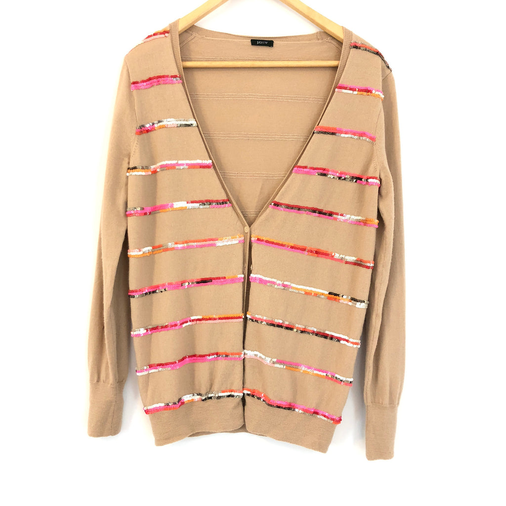 j crew sequin cardigan