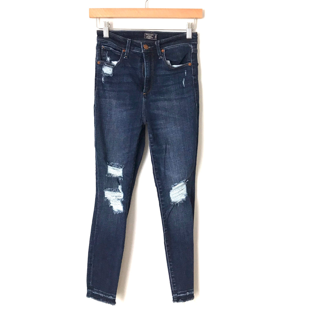 abercrombie and fitch distressed jeans