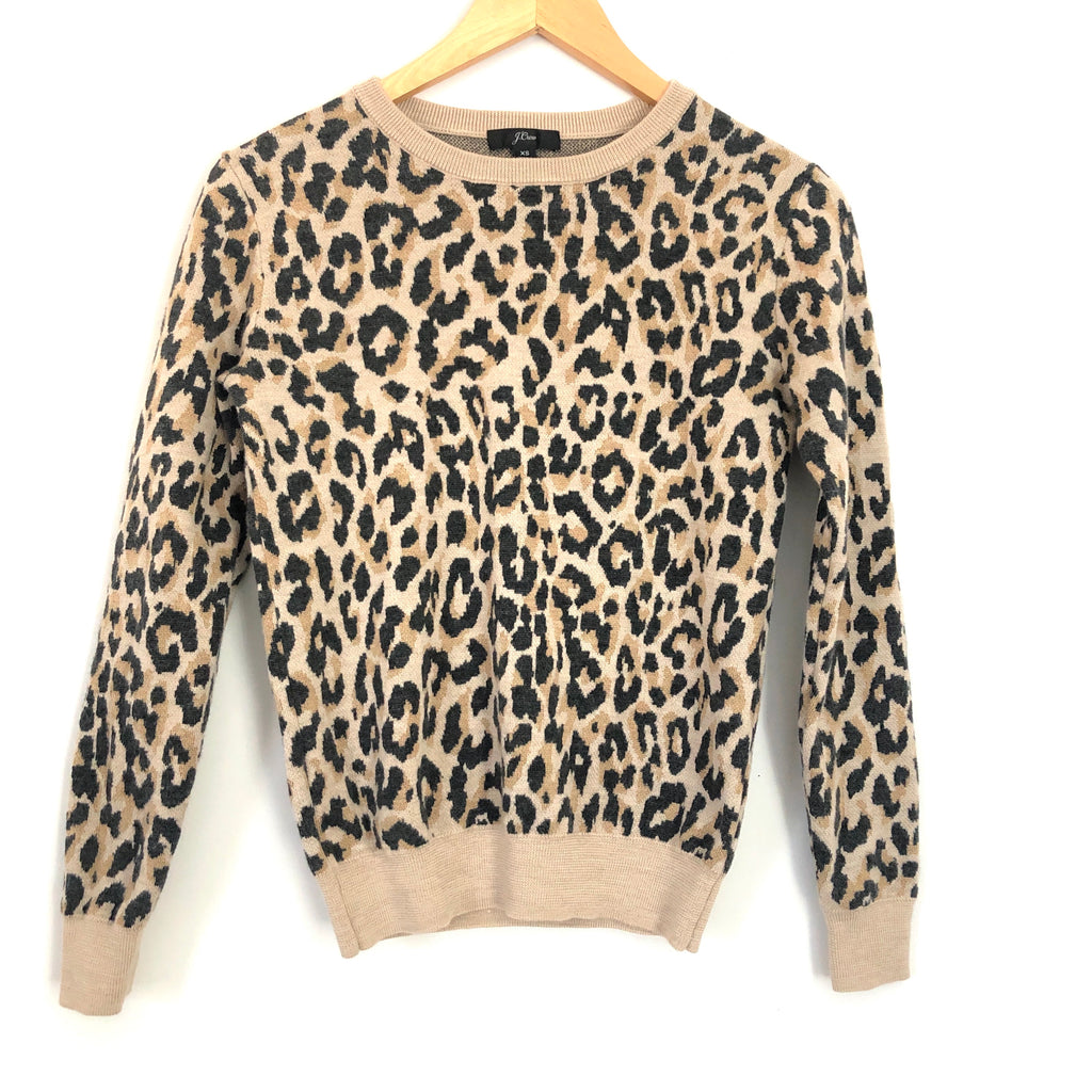 leopard sweater j crew