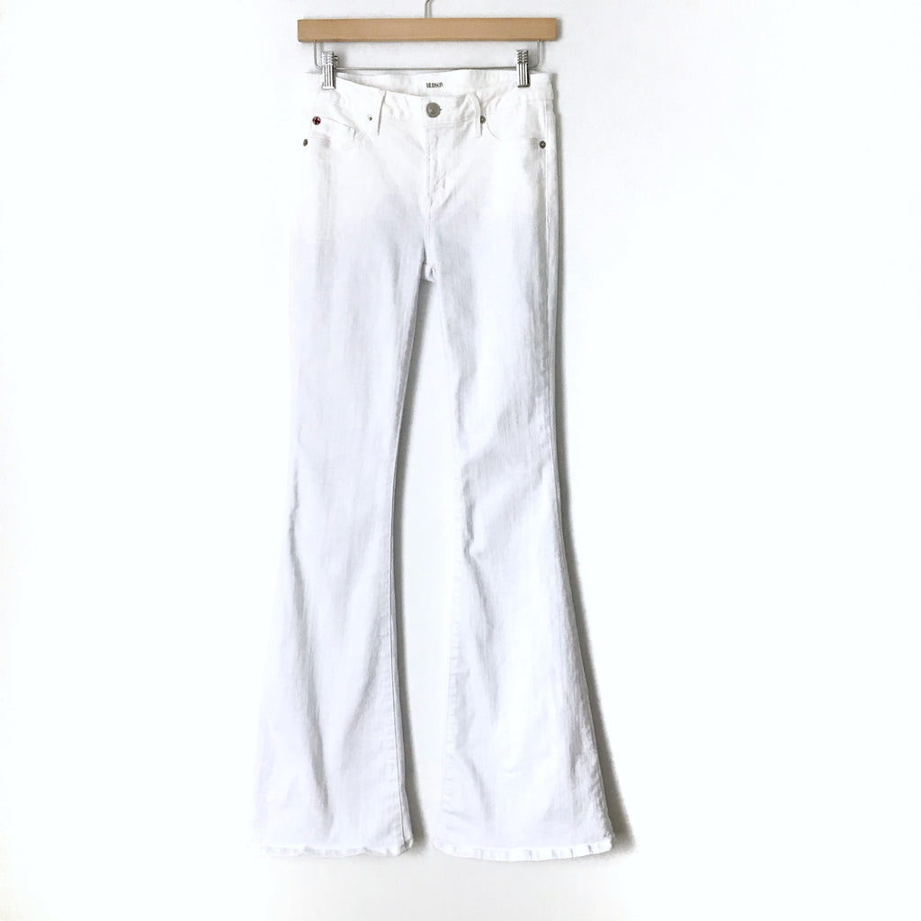 hudson white flare jeans