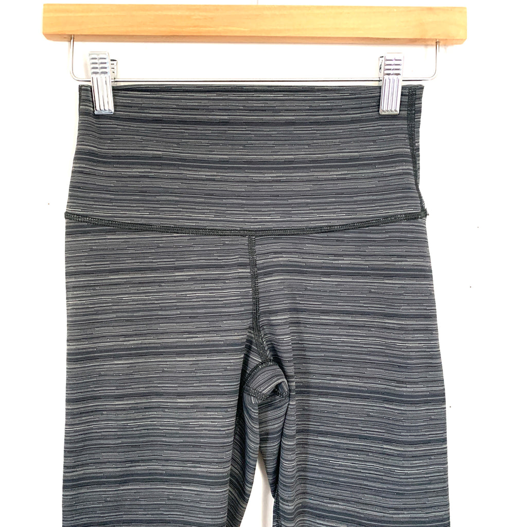 lululemon grey striped leggings