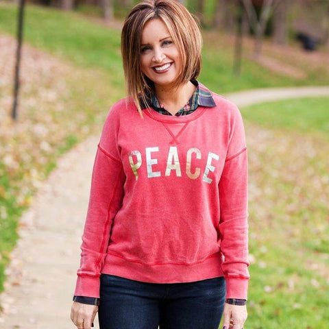 american eagle peace sweatshirt