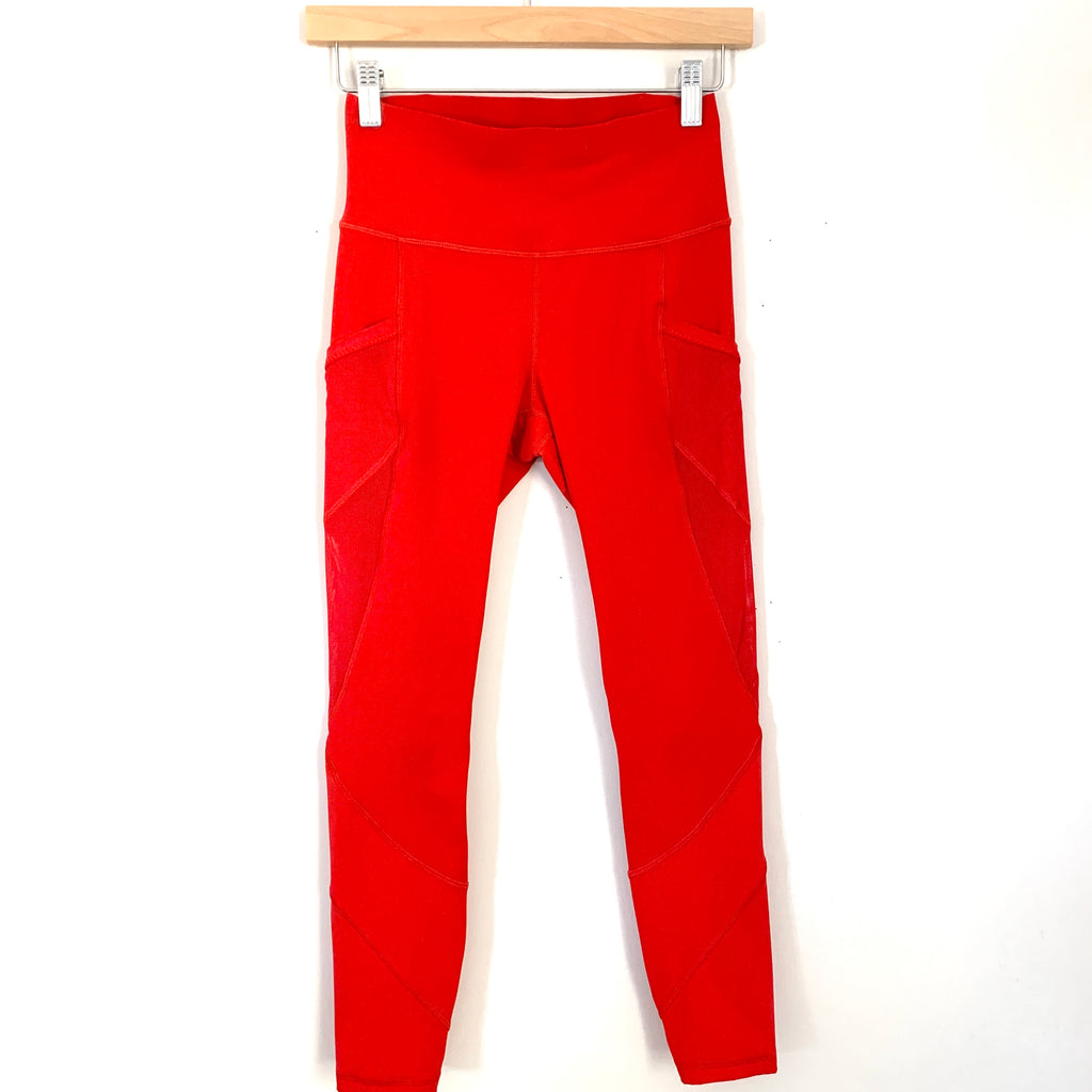 lululemon crop leggings with side pockets