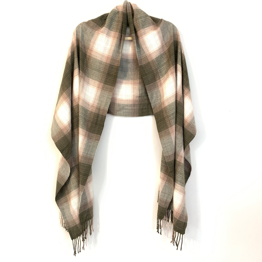 pink flannel scarf