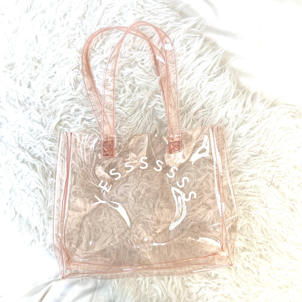 Kate Spade Yes Clear Bag – The Saved Collection