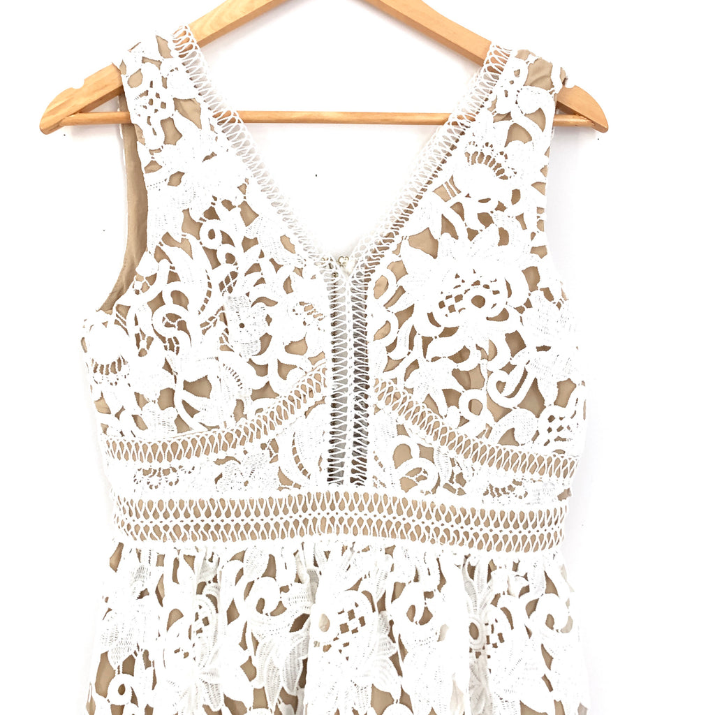 new look white lace dress