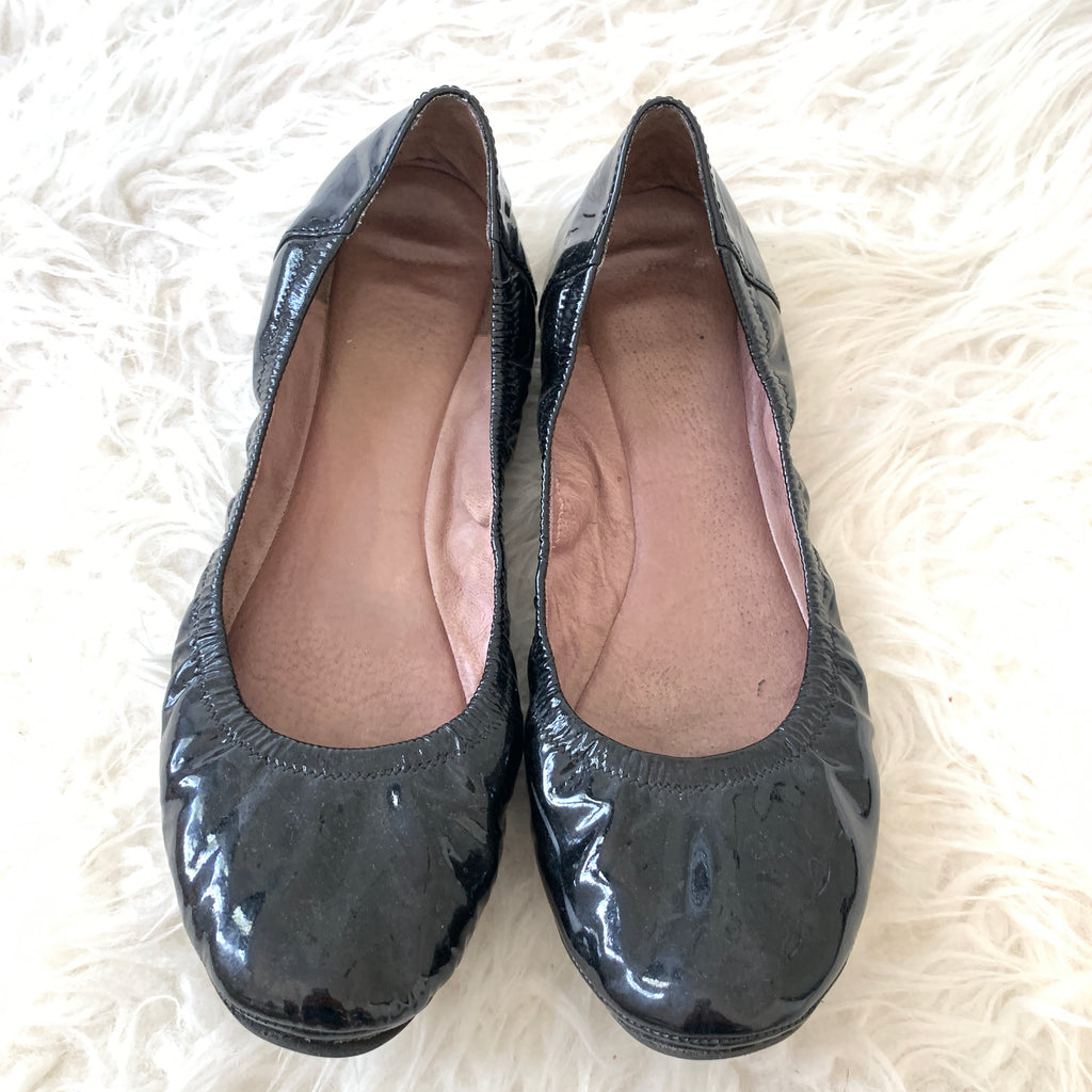 vince camuto patent leather flats
