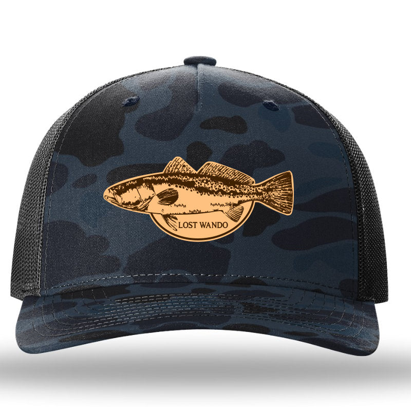 Speckled Trout Charcoal-Black Leather Patch Richardson Sports 112 Truc –  Lost Wando Outfitters