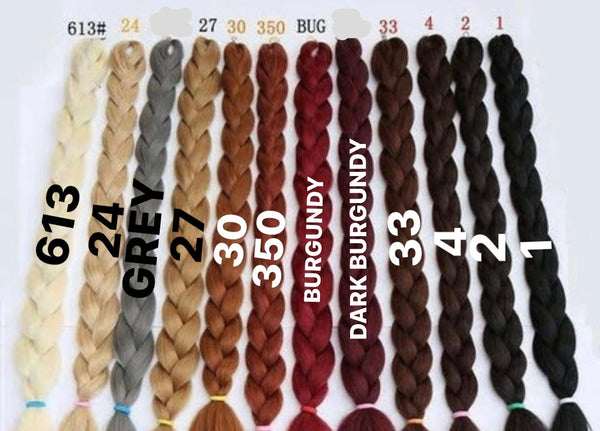 Hair Colors Chart  Color Chart For Braided Wigs - Express Wig