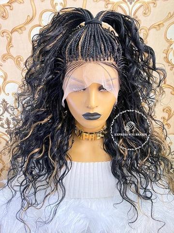 micro loose braids wig