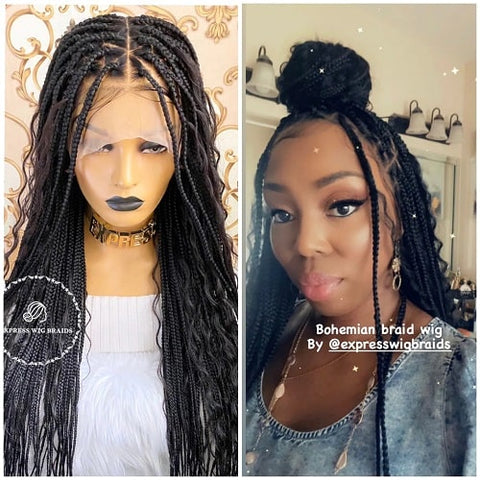 braided wig hair style