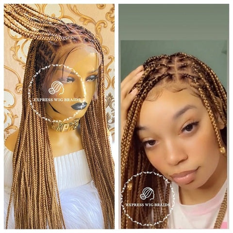 knotless cornrow braids wig