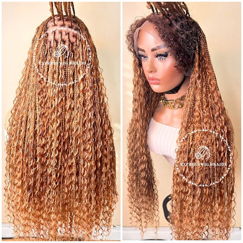 bohemian braided wig hair style