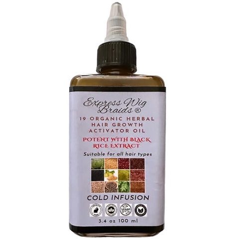 Potent 19 organic herbal hair growth activator oil