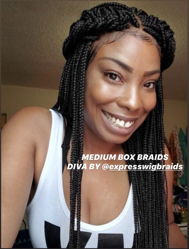 Featured image of post Knotless Medium Sized Neat Box Braids
