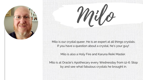 Bio for Milo - crystal expert