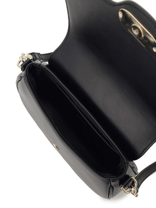 Round Metal Shoulder Bag by SNIDEL USA. A shoulder bag full of class with an eye-catching metal motif that has the original "SNIDEL" logo in a mold.  
