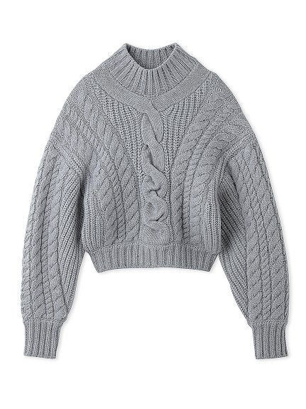 Short Cable Knit Pullover