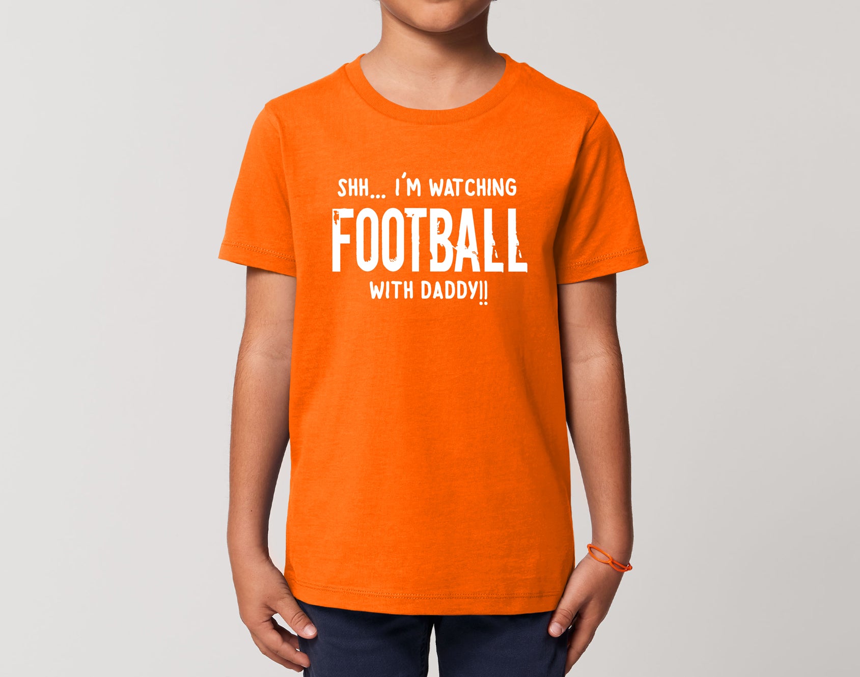 : Kids Football T-Shirt, On Sundays We Watch Football with Daddy,  Crew Neck Tee : Clothing, Shoes & Jewelry