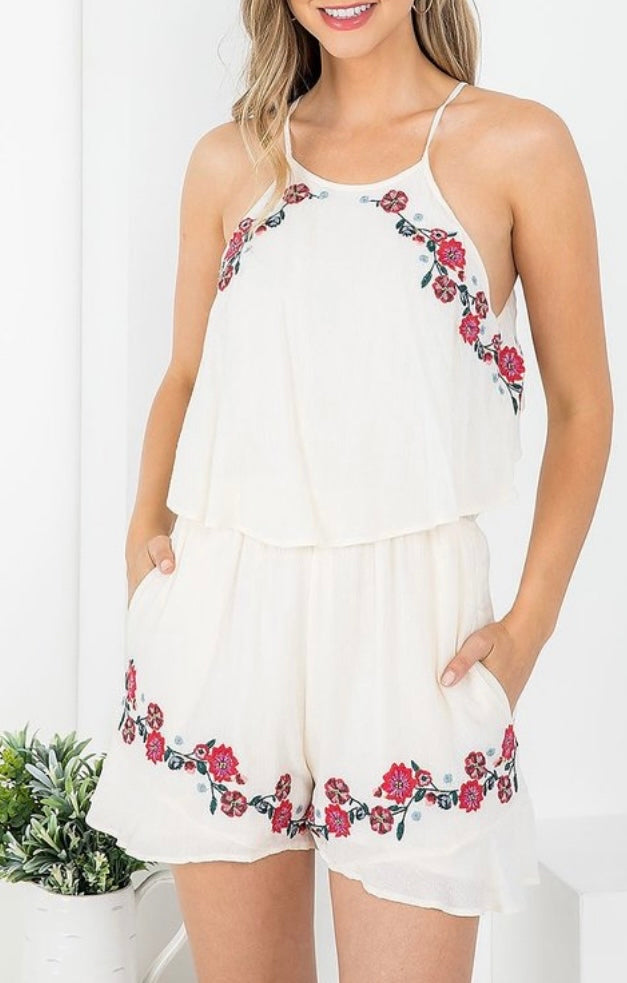 Emmy Embroidered Romper