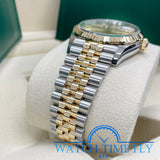 Rolex Two-Tone Steel and Yellow Gold 126233 Datejust 36mm Fluted Bezel Champagne Stick Dial