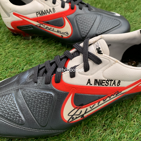 Andres Iniesta's modified match worn Nike ii – BC Boots UK