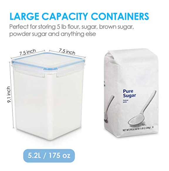 25 lb food storage containers