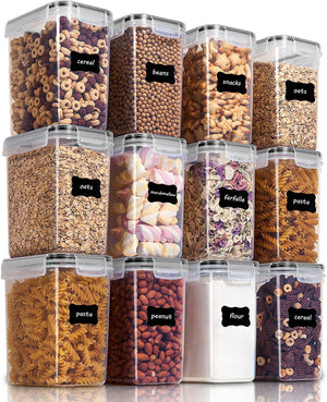 Food Storage Containers 2.5L / 84.5oz, Vtopmart 4 Pieces BPA Free Plas