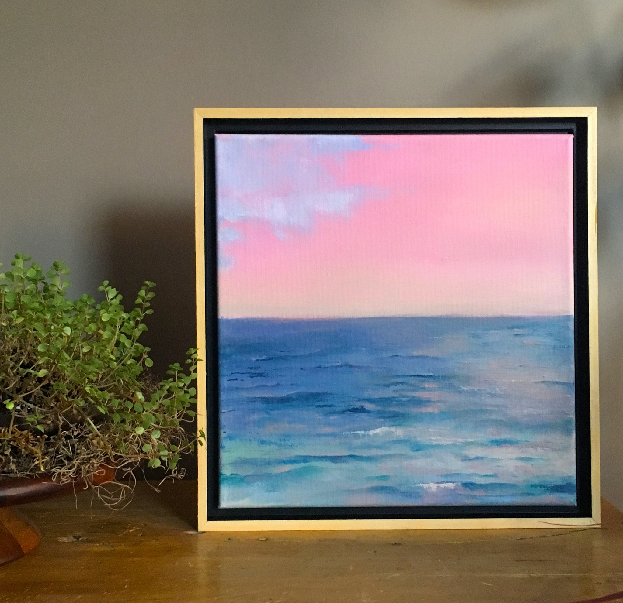 Pink Sunset Original Painting