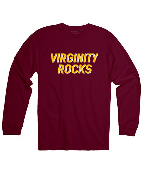 virginity rocks sweatshirt blue