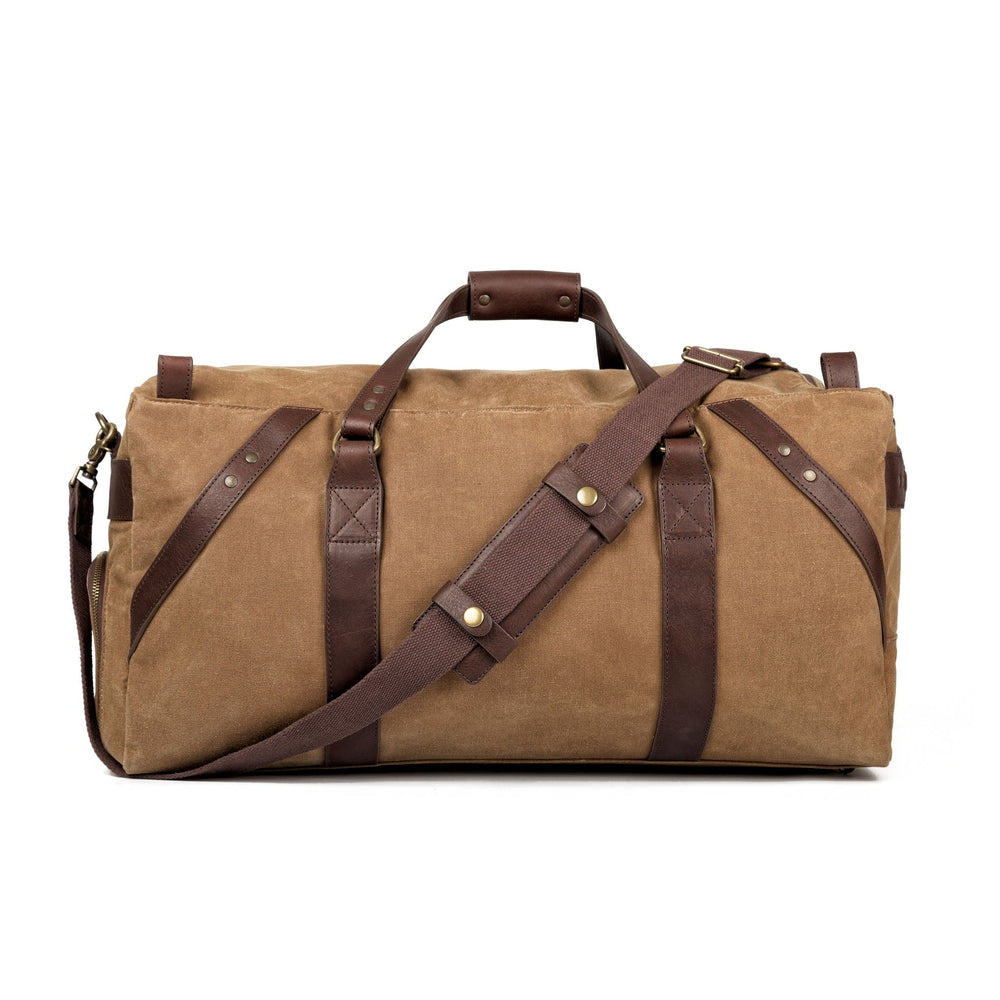 Campaign Waxed Canvas Large Duffle Bag | Mission Mercantile