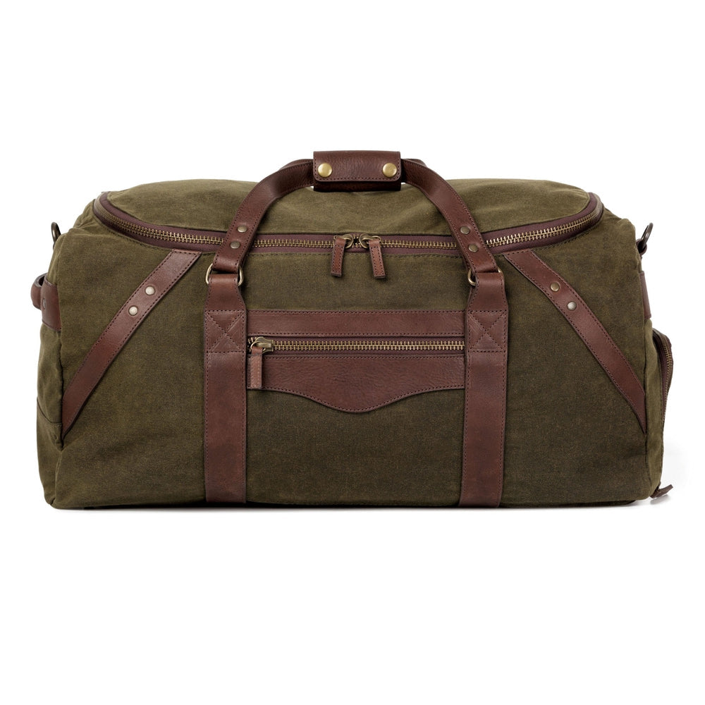 Campaign Waxed Canvas Large Duffle Bag | Mission Mercantile