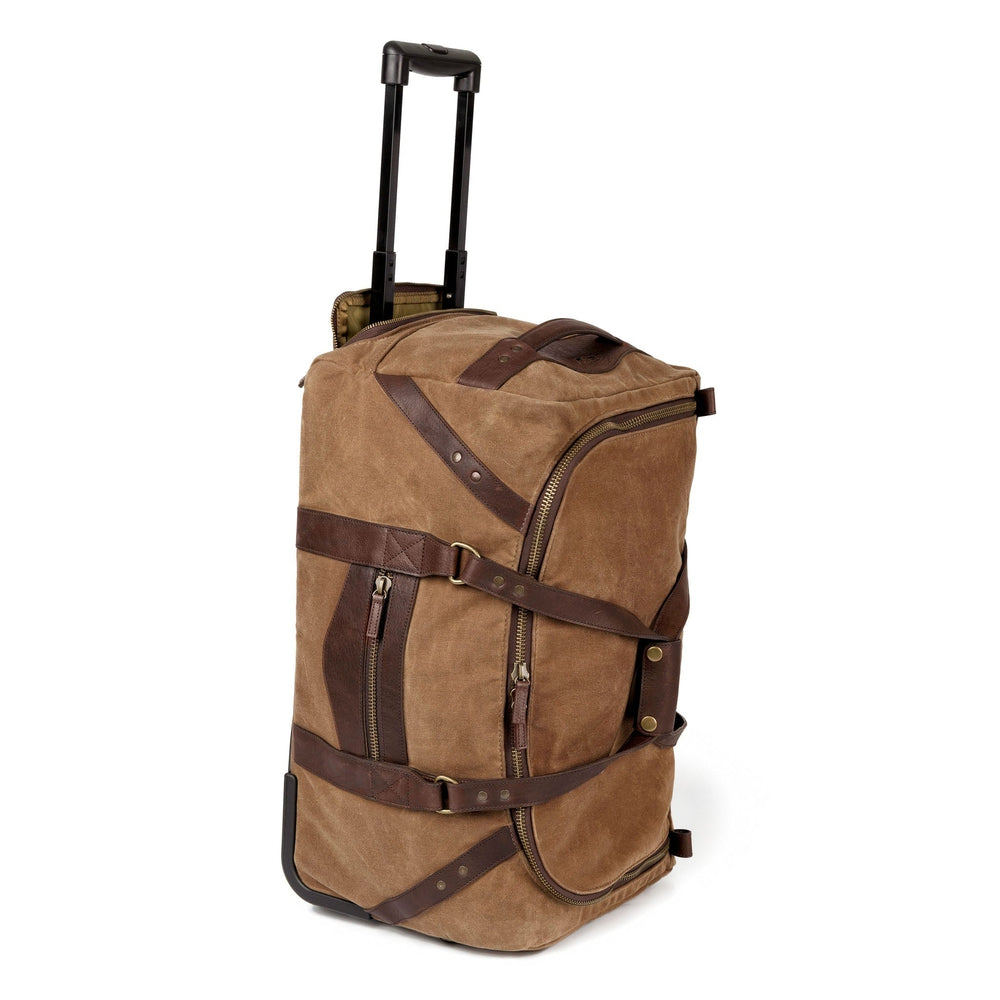 Campaign Waxed Canvas Rolling Carry-On Duffle Bag | Mission Merc