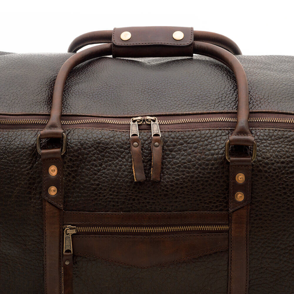 Theodore Leather Large Roller Duffle Bag | Mission Mercantile