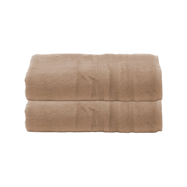 2-pack Cotton Bath Towels - Taupe - Home All