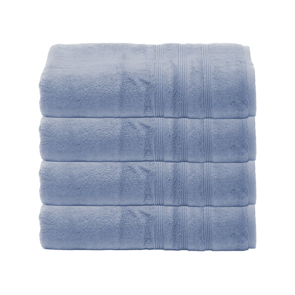 Sustainable Bamboo Hand Towels, Set of 4 - Allure Blue - Made in Turkey –  Mosobam®