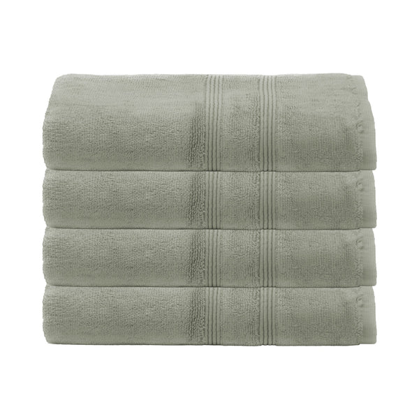 Sustainable Bamboo Bath Towels, Set of 4 - Charcoal Gray - Made in