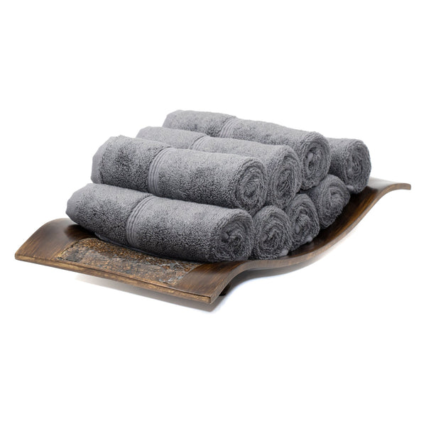 Sustainable Bamboo Bath Towels, Set of 4 - Charcoal Gray - Made in Turkey –  Mosobam®